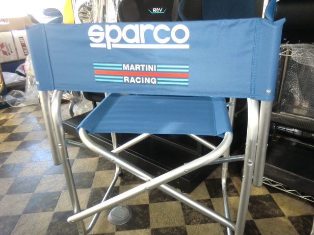 安心 保証 SPARCO X MARTINI RACING パドックチェア（ブルー）2脚SET売り Martini Racing ストライプ入り お 取り寄せ品 送料別途 | bacovinhos.com.br