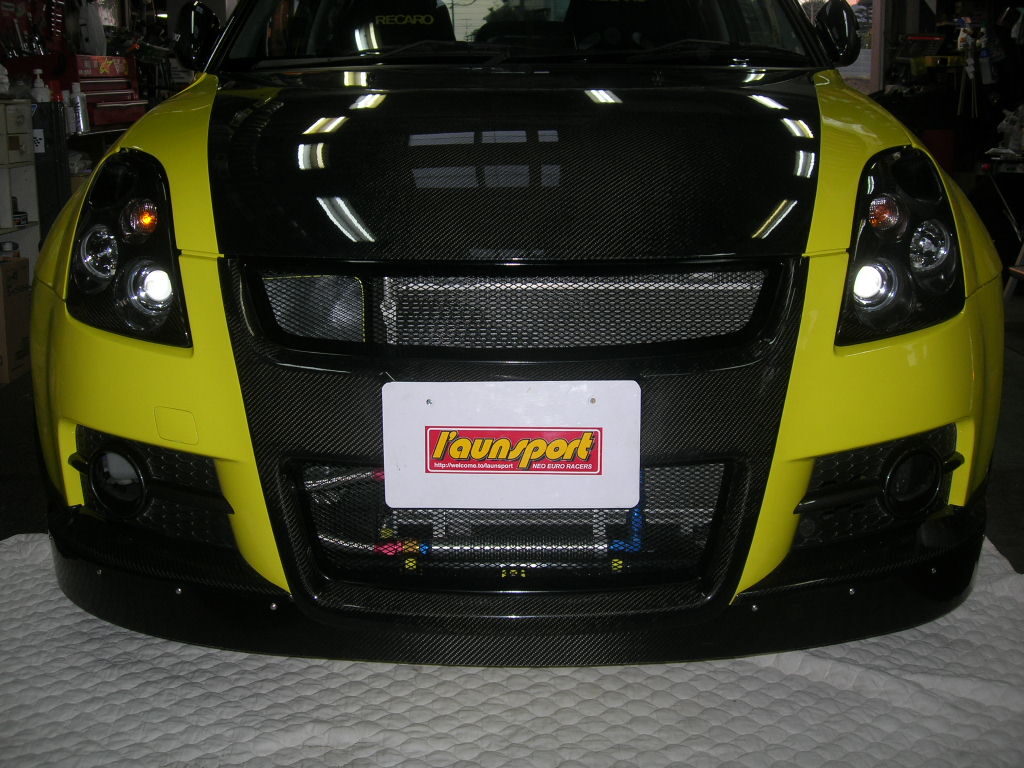 クーリングスポーツグリル スズキ スイフトスポーツ ZC31S用 FRP製(黒 